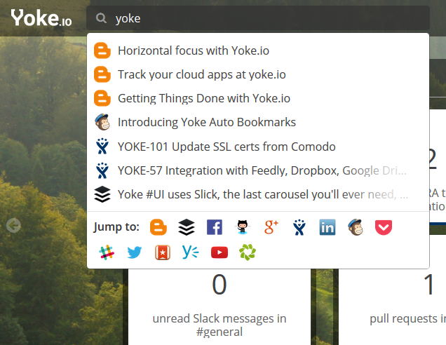 Search across accounts